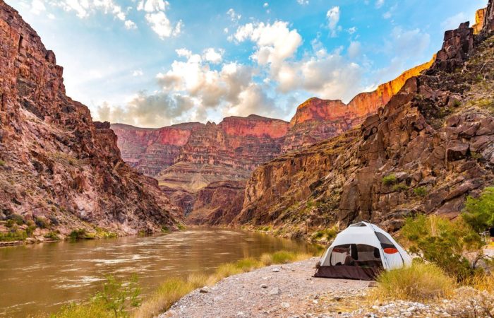 camping raft trip grand canyon